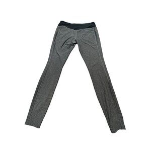 Nike Legend Dri-Fit Womens Medium Gray & Black Athletic Leggings Workout Running